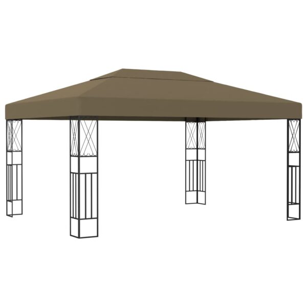 vidaXL Paviljong 3x4 m taupe stoff