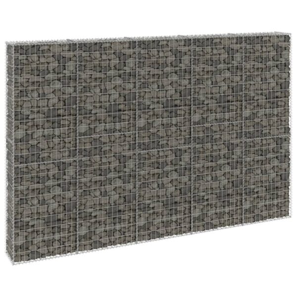 vidaXL Gabion med topp- og bunndekke galvanisert stål 300x30x200 cm