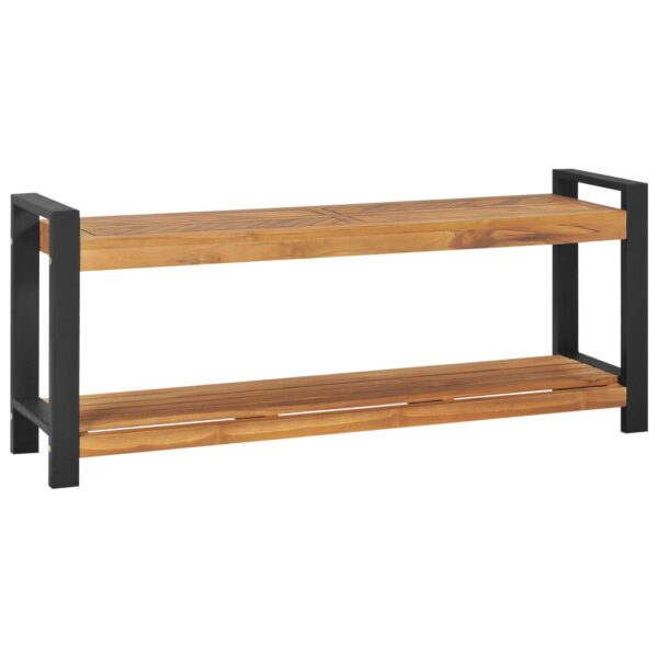 vidaXL Benk 120 cm heltre teak