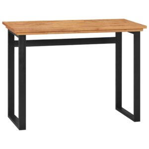 vidaXL Skrivebord 100x45x75 cm heltre teak