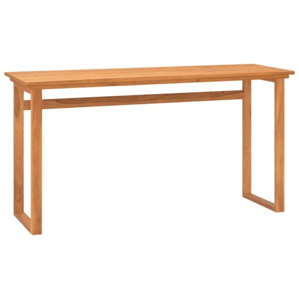 vidaXL Skrivebord 140x45x75 cm heltre teak