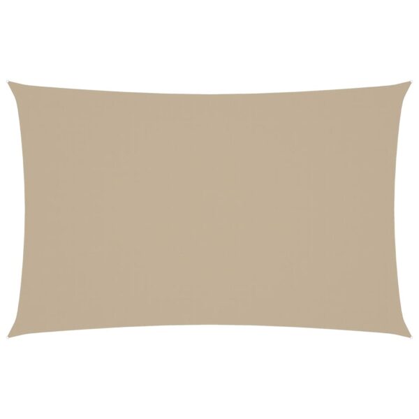 vidaXL Solseil oxfordstoff rektangulær 4x7 m beige