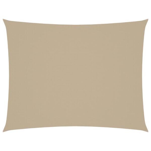 vidaXL Solseil oxfordstoff rektangulær 5x7 m beige