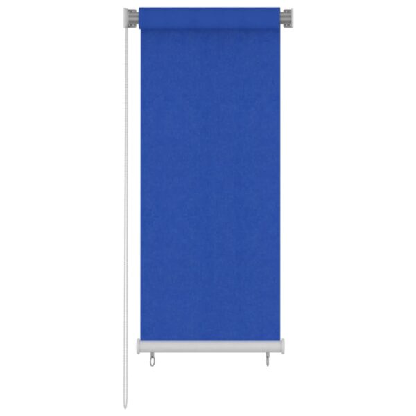 vidaXL Utendørs rullegardin 60x140 cm blå HDPE