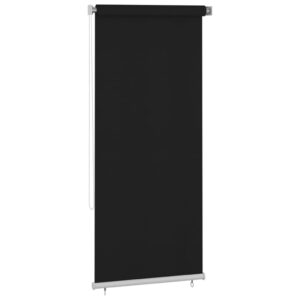 vidaXL Utendørs rullegardin 100x230 cm svart