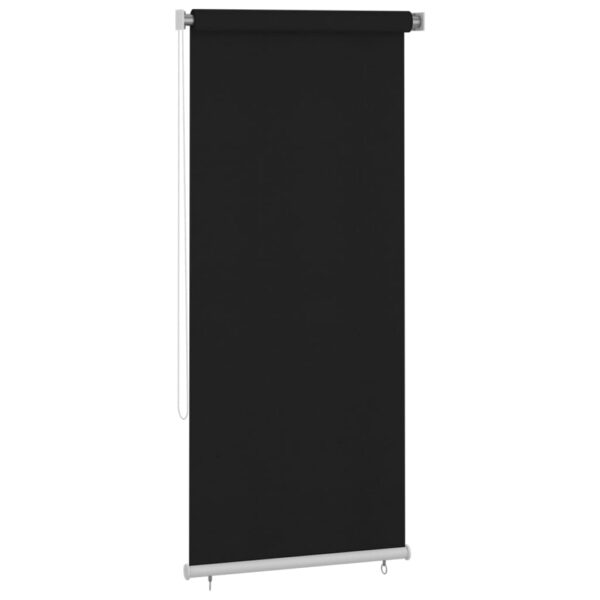 vidaXL Utendørs rullegardin 100x230 cm svart