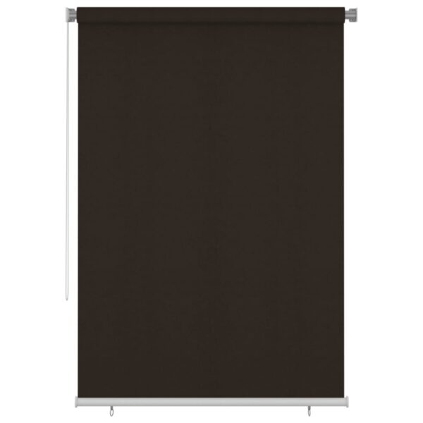 vidaXL Utendørs rullegardin 160x230 cm brun HDPE