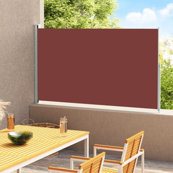 vidaXL Uttrekkbar sidemarkise 200x300 cm brun