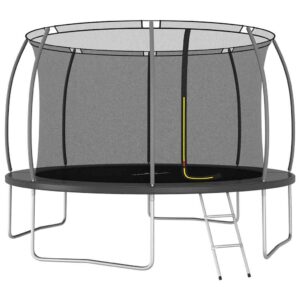 vidaXL Trampolinesett rund 366x80 cm 150 kg