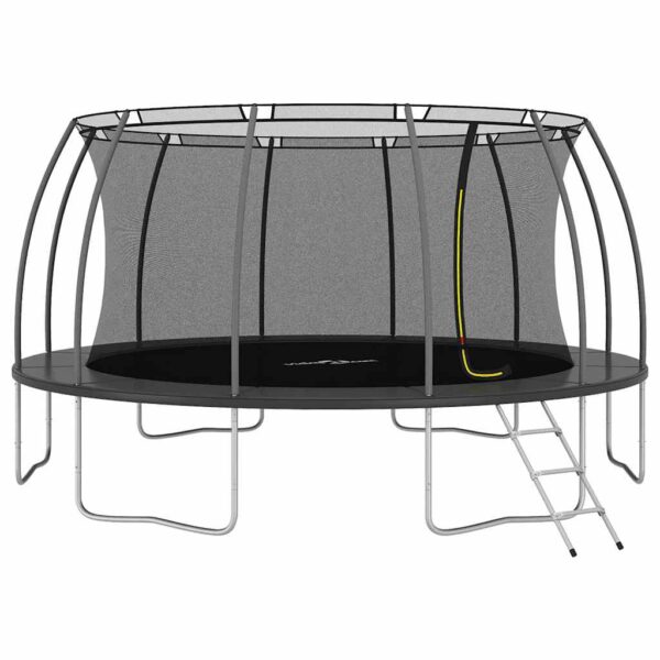 vidaXL Trampolinesett rund 488x90 cm 150 kg