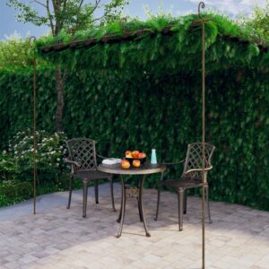 vidaXL Hagepergola antikk brun 4x3x2