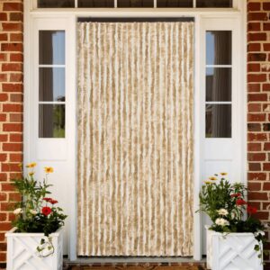 vidaXL Insektgardin beige 90x200 cm chenille