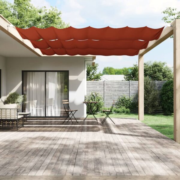 vidaXL Vertikal markise terrakotta 180x420 cm oxfordstoff