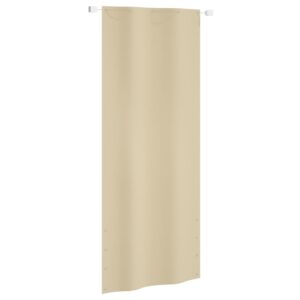 vidaXL Balkongskjerm beige 100x240 cm oxfordstoff