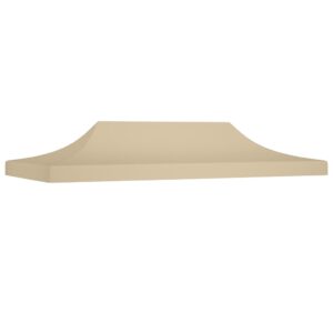 vidaXL Teltduk for festtelt 6x3 m beige 270 g/m²