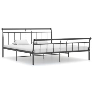 vidaXL Sengeramme svart metall 160x200 cm