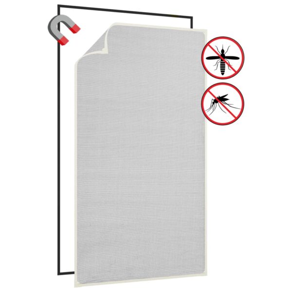 vidaXL Magnetisk insektskjerm for vindu hvit 80x140 cm glassfiber