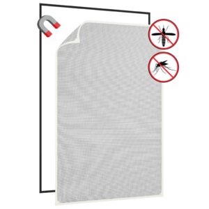 vidaXL Magnetisk insektskjerm for vinduer hvit 80x120 cm glassfiber