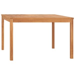 vidaXL Utendørs spisebord 120x120x77 cm heltre teak