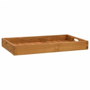 vidaXL Serveringsbrett 60x35 cm heltre teak