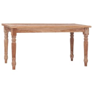 vidaXL Batavia salongbord 90x50x45 cm hvitvasket heltre teak