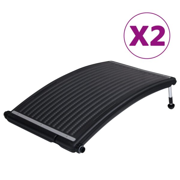 vidaXL Solcellepanel for basseng buet 2 stk 110x65 cm