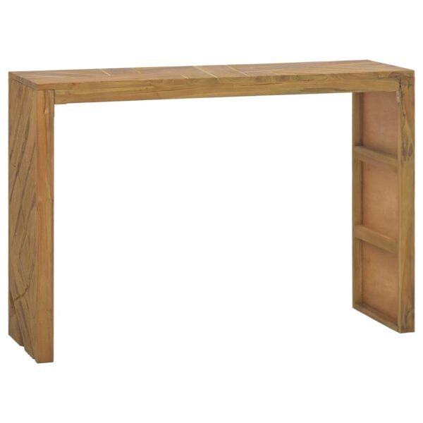 vidaXL Konsollbord 110x35x75 cm heltre teak