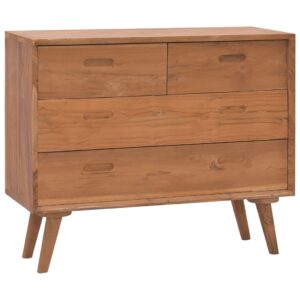 vidaXL Kommode 90x35x75 cm heltre teak