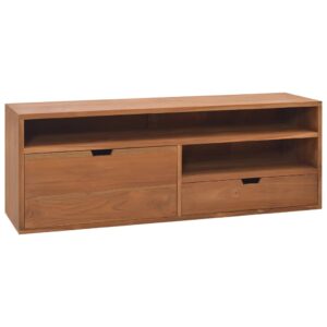 vidaXL TV-benk 110x30x40 cm heltre teak