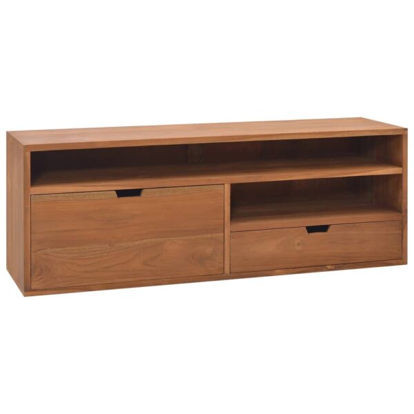 vidaXL TV-benk 110x30x40 cm heltre teak