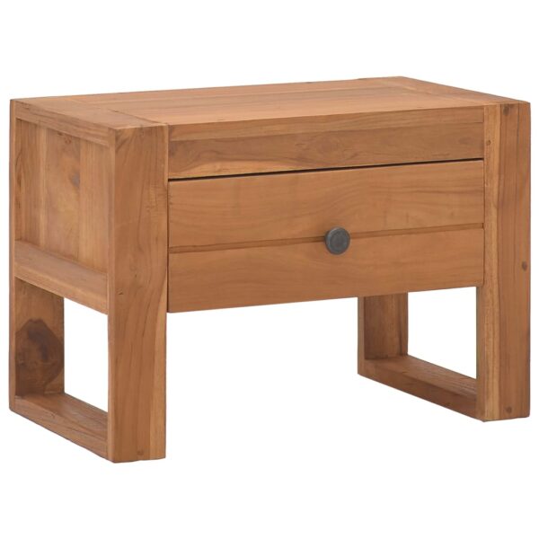 vidaXL Nattbord 50x30x35 cm heltre teak