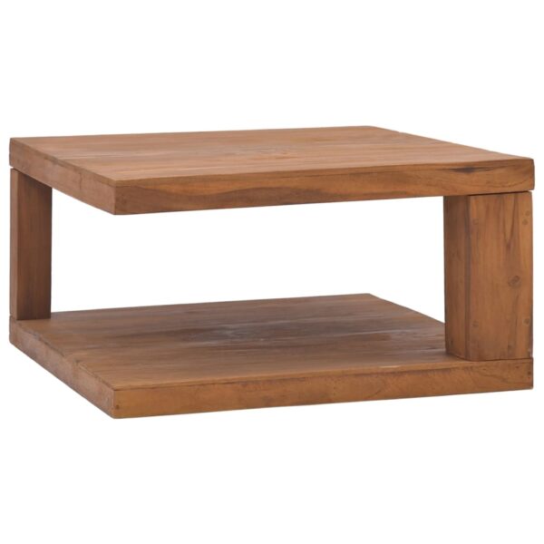 vidaXL Salongbord 65x65x33 cm heltre teak