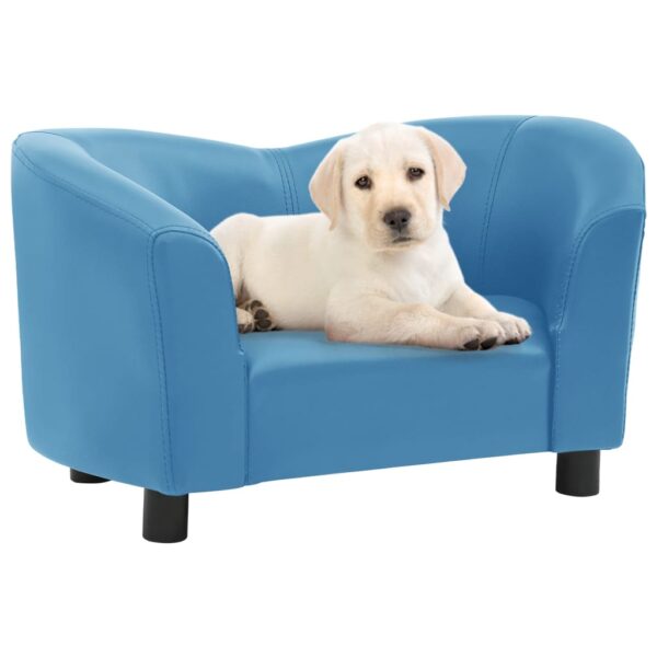 vidaXL Hundesofa turkis 67x41x39 cm kunstig lær