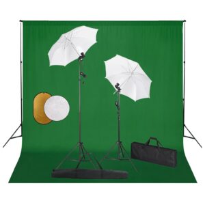 vidaXL Fotostudiosett med lamper