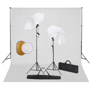 vidaXL Fotostudiosett med lamper