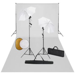 vidaXL Fotostudiosett med lamper