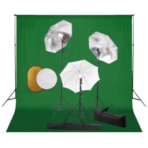 vidaXL Fotostudiosett med lamper