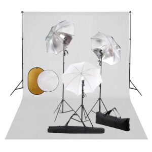 vidaXL Fotostudiosett med lamper