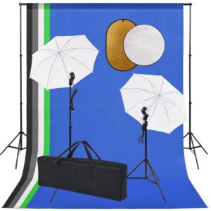 vidaXL Fotostudiosett med lamper