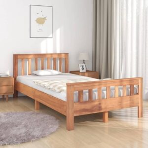 vidaXL Sengeramme heltre teak 100x200 cm