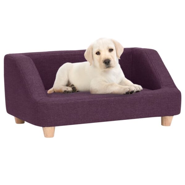 vidaXL Hundesofa burgunder 95x63x39 cm lin