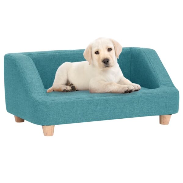 vidaXL Hundesofa turkis 95x63x39 cm lin