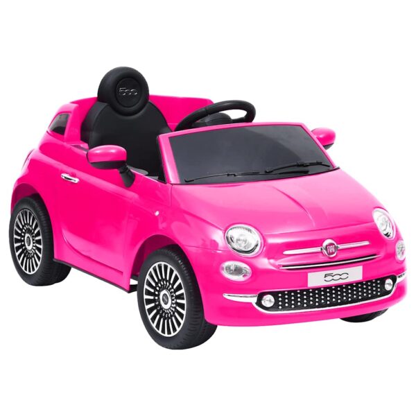 vidaXL Elbil for barn Fiat 500 rosa