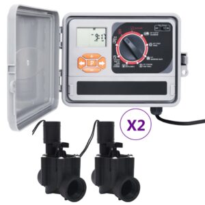 vidaXL Hagevanningsregulator med 4 magnetventiler