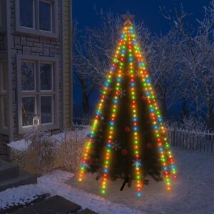 vidaXL Nettlys for juletre med 400 LED flerfarget 400 cm