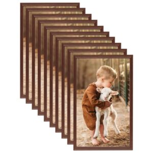 vidaXL Fotorammekollasje for bord 10 stk brun 10x15 cm MDF