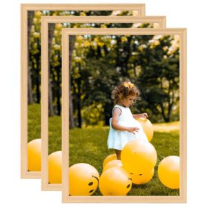 vidaXL Fotorammekollasjer for vegg 3 stk lys eik 50x70 cm