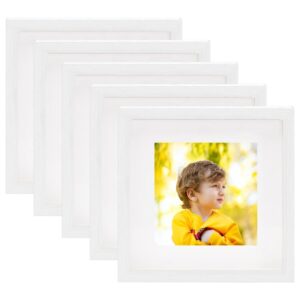 vidaXL 3D fotoboksrammer 5 stk hvit 28x28 cm for 20x20 cm bilde