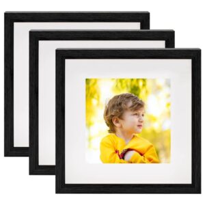 vidaXL 3D-fotoboksrammer 3 stk svart 23x23 cm for 13x13 cm bilde