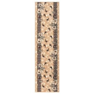 vidaXL Gulvteppe BCF beige 80x350 cm